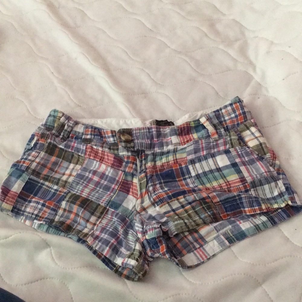 Passport brand plaid shorts